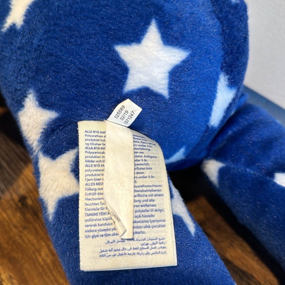 Build a Bear Stars and Stripes Stuffed Plush Blue Bear Stars USA Patriotic - Picture 6 of 7